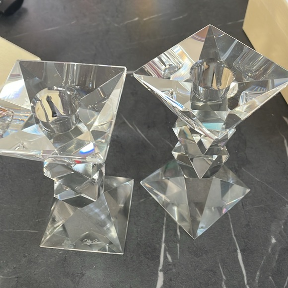 Crystal candlesticks - Picture 3 of 5